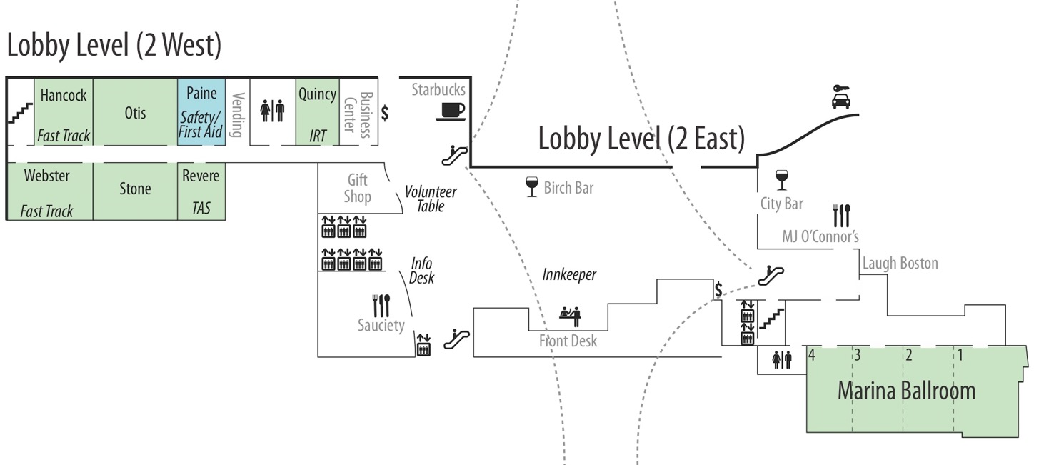 Westin lobby level map